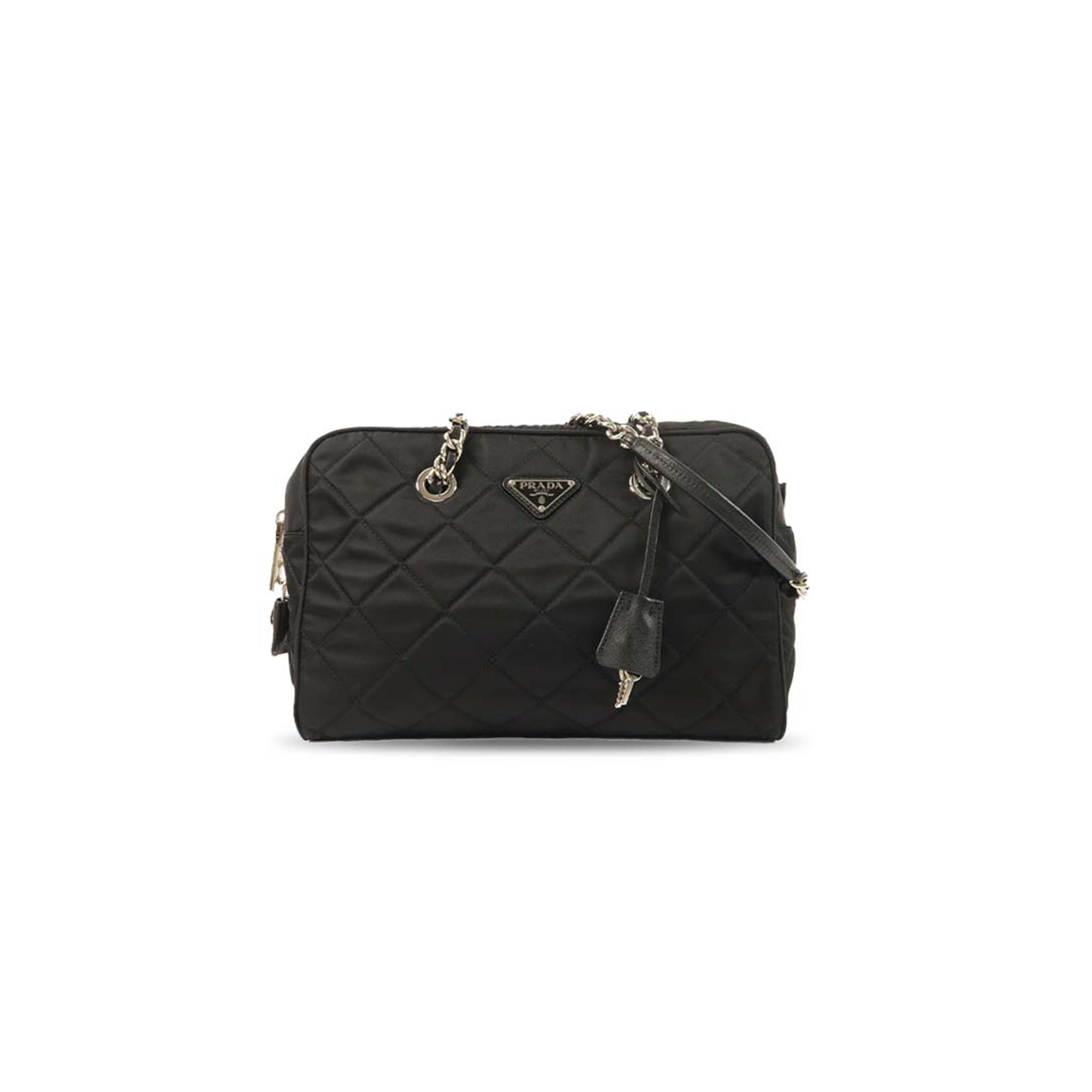 PRADA RE-NYLON QUILTED NYLON SHOULDER BAG 1BD641 (30*21*11cm)